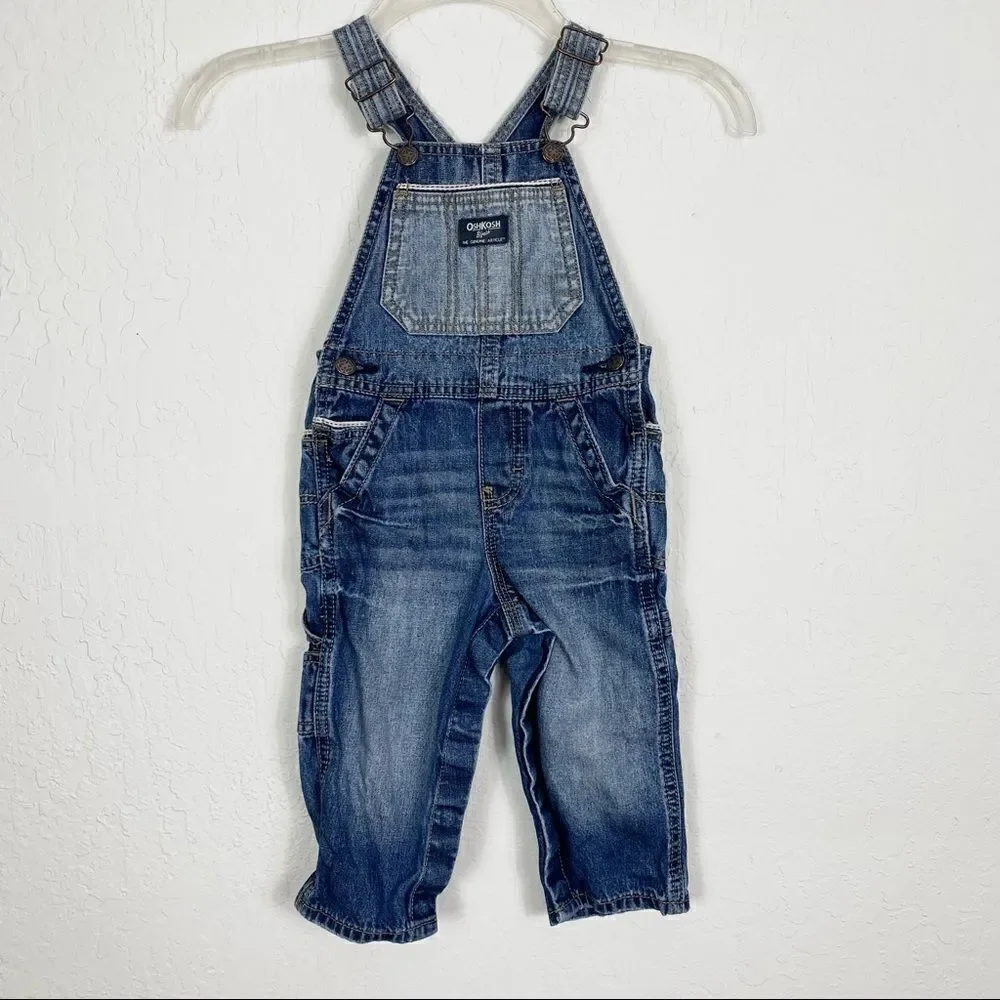 18M OshKosh B’gosh Denim Baby Overalls